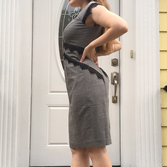 Rebecca Taylor dress with black lace accents - Picture 2 of 6